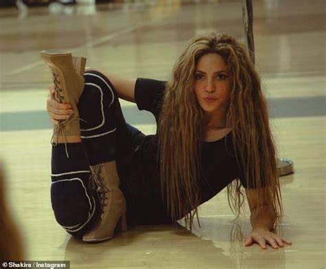 Shakira 46 Poses With Her Legs Behind Her Head During Intense