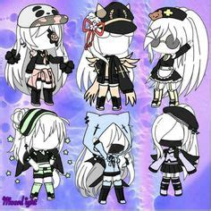 gacha life outfit ideas  girls gacha   life verses life design character outfits