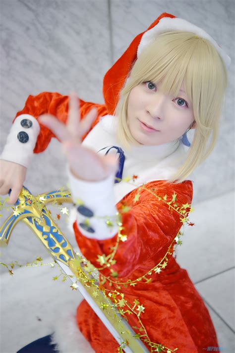 Blonde Hair Cosplay Dress Fate Series Fate Stay Night