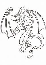 Pages Dragon Scary Coloring Printable Getcolorings Color sketch template