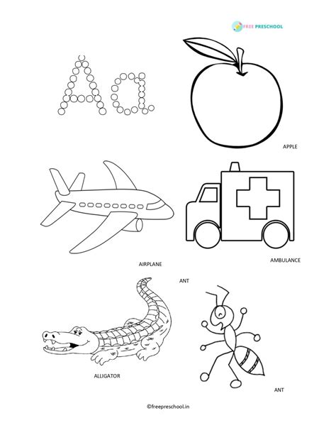alphabets coloring pages  preschool
