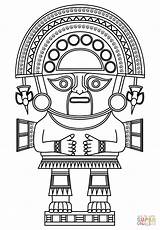 Inca Incas Dios Mayan Pintar Chimu Azteca Precolombino Peru Perú Supercoloring Cultura Aztecas Culturas Bible Imperio Precolombinos Peruano Koning Tumi sketch template