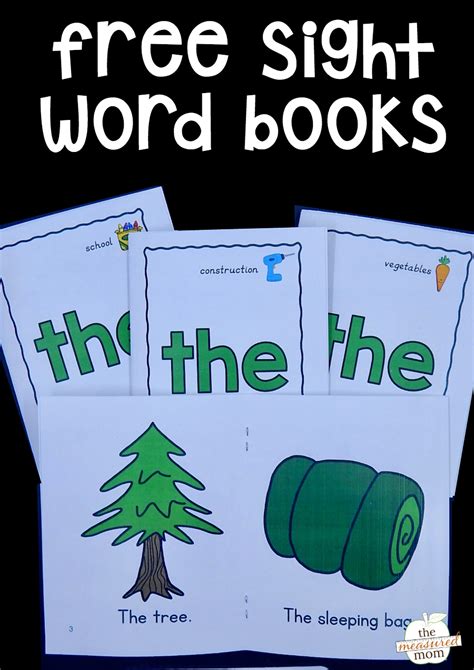 sight word books printable kindergarten