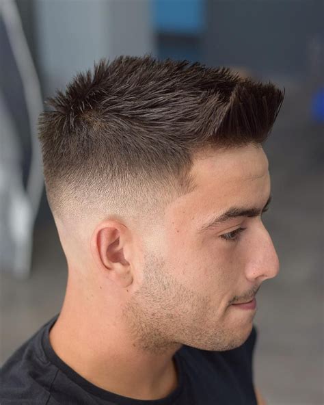 spiky haircut with fade out ends 21 short fade haircuts for guys to