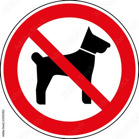 verbotsschild hunde verboten zeichen symbol schild stockfotos und
