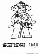 Ninjago Wu Sensei Mewarnai Malvorlagen Roboter Kostenlose Maitre Malvorlage sketch template
