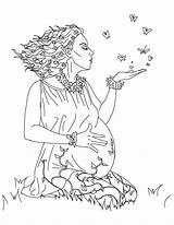 Gaia Goddesses Netart Mythology sketch template
