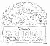 Coloring Disney Kingdom Animal Tree Life Pages Clipart Kids Walt Magic Drawing Book Printable Epcot Florida Parks Activity Cliparts Themed sketch template