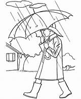 Umbrella Holding sketch template