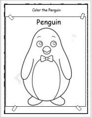 penguin printable activity worksheets  kindergarten englishbix