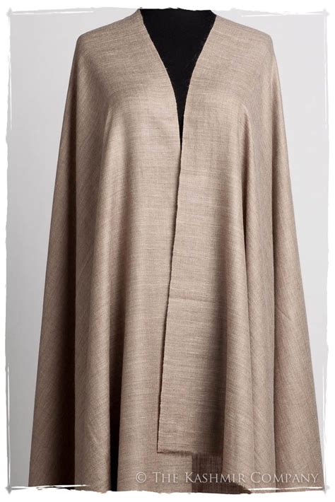 california sand taupe le luxe simple grand handloom pashmina shawl seasons   kashmir