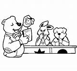 Alumnos Oso Profesor Alunos Urso Orso Professore Alumno Maestro Suoi Alunni Disegni Atencion Acolore Colerear Profe sketch template