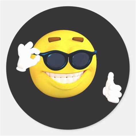 Smiley Face Thumbs Up Emoji Stickers