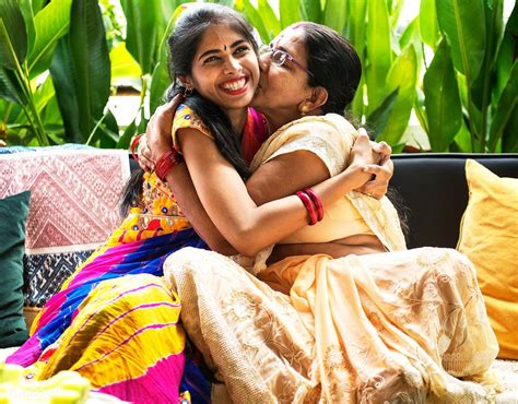 Happy Indian Mother And Daughter Hugging Each Other Premium Image By