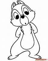 Chip Coloring Dale Pages Drawing Disney Confused Disneyclips Gif Getdrawings sketch template
