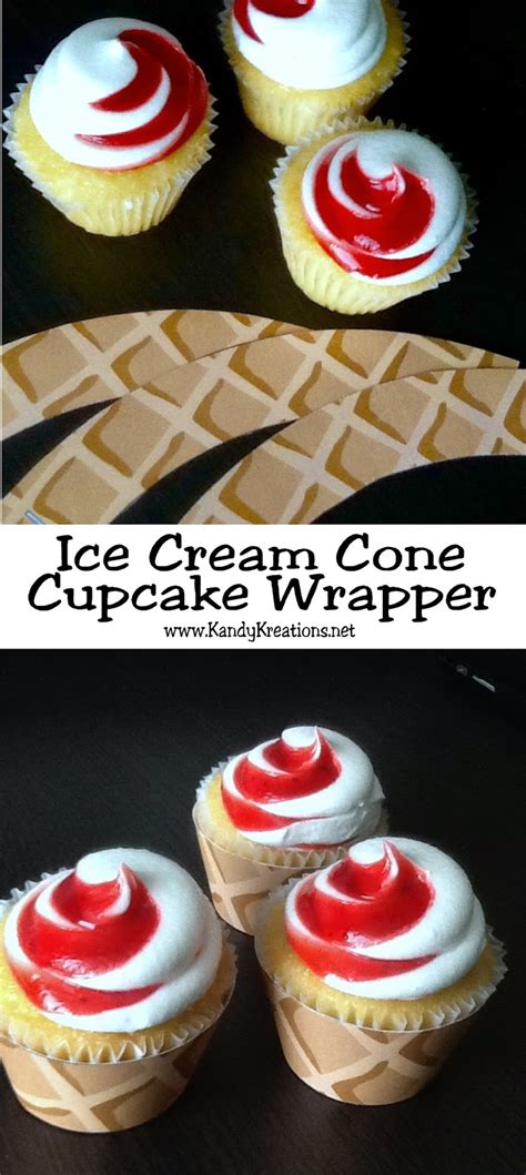 Ice Cream Cone Cupcake Wrapper Everyday Parties