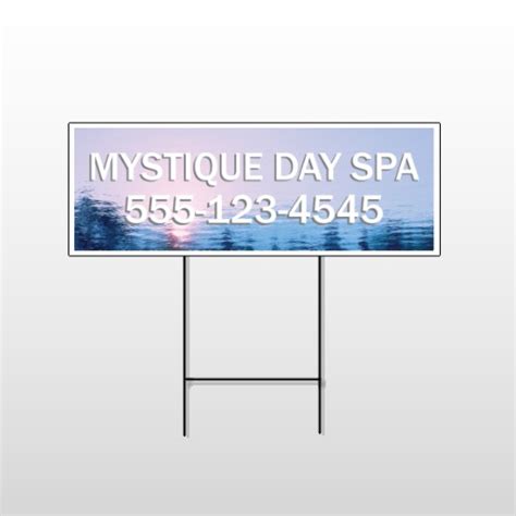 mystique spa  wire frame sign