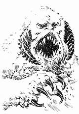 Wampa sketch template