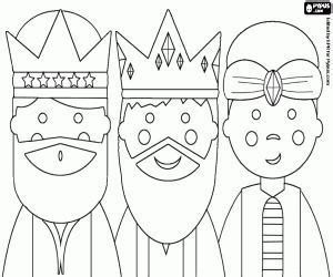 tres reyes magos  colorear coloring pages faith crafts