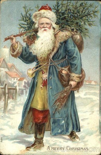 german santa  blue robe santa claus