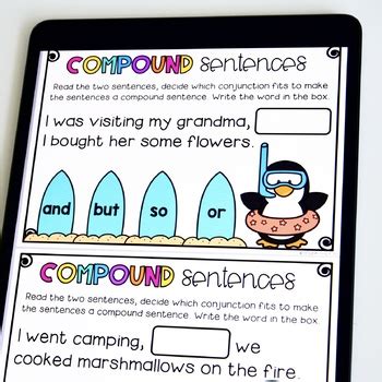 compound sentences  distance learning  tales