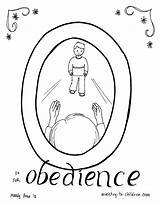 Obedience Obey sketch template