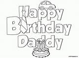 Birthday Happy Coloring Pages Dad Daddy Printable Print Drawing Father Granny Color Sheets Getdrawings Getcolorings Stylish Library Clipart Bestofcoloring Colorings sketch template