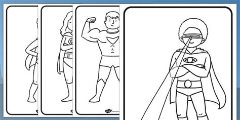 superhero colouring pictures teaching resources twinkl