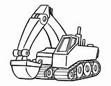 Coloring Pages Excavator Digger Backhoe Bulldozer Truck Drawing Colouring Kids Printable Color Getdrawings Getcolorings Canon Bamboo Print Popular Colorings Clipartmag sketch template