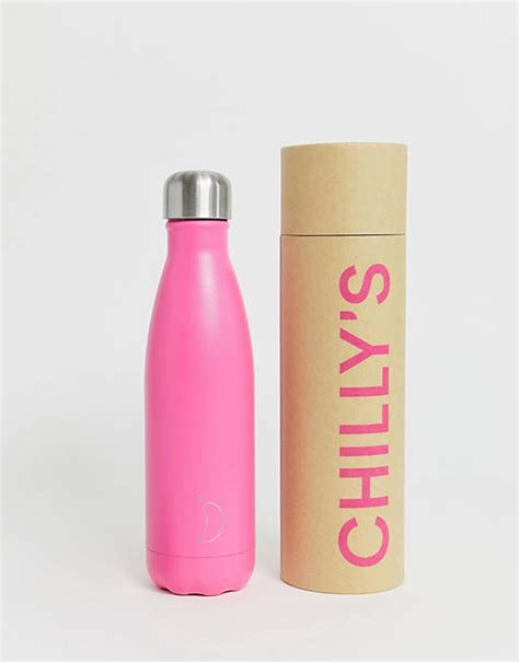 Chillys Neon Pink 500ml Water Bottle Asos