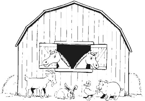 animals coloring page barn animals  kids network