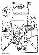 Pages Zoo Coloring Kids Getcolorings Color sketch template