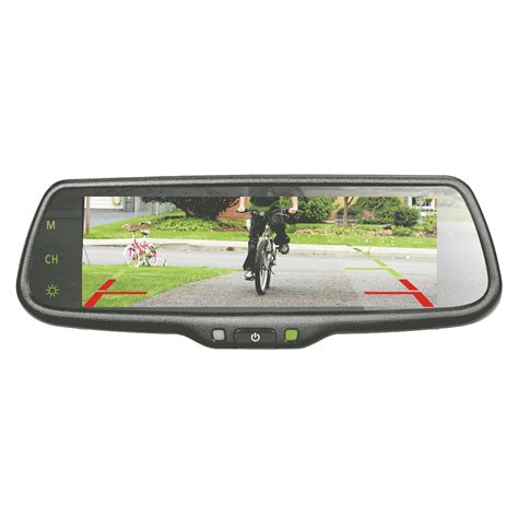 parkmate rvm   replacement rear view mirror monitor monster  car audio