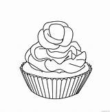 Cupcake Coloring Pages Cute Printable Coloring4free Cupcakes Colouring Cake Kitty Hello Ice Cream Sheets Kids Ribbon Cherry Books Coloringhome Popular sketch template
