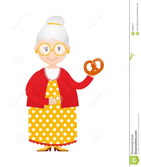 grandma cooking cartoon
