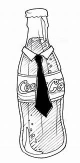 Colorear Coca Cola Botella Refrescos Botellas Colorea Corbata Buscando Puedes sketch template