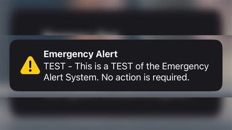 cellphones tvs and radios will get an emergency alert will on oct 4th