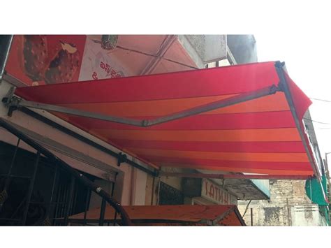 red  orange acrylic window retractable awning  rs sq ft  hyderabad