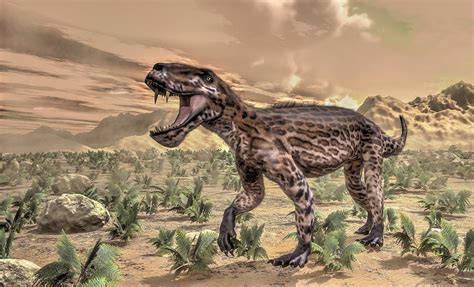 lycaenops dinosaur 3d render digital art by elena duvernay