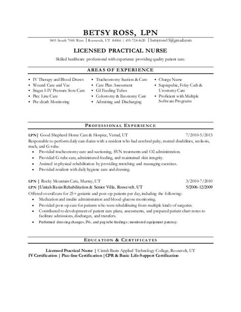 experience lpn resume sample sutajoyob