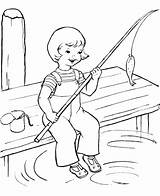 Fishing Girl Coloring Book Comment First sketch template