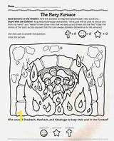 Furnace Fiery Coloring Bible Daniel Abednego Shadrach Meshach Kids Crafts Craft School Sunday Activities Story Fornalha Pages Preschool Fogo Ardente sketch template