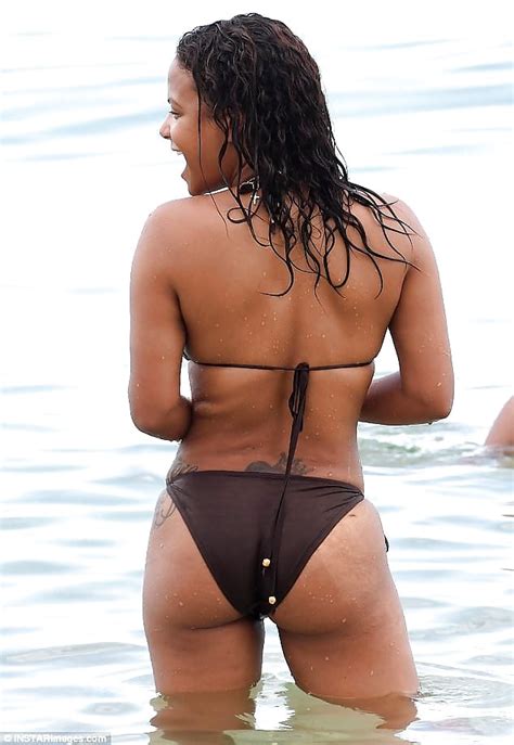 Christina Milian Miami Beach Bikini Ass Ameman 11
