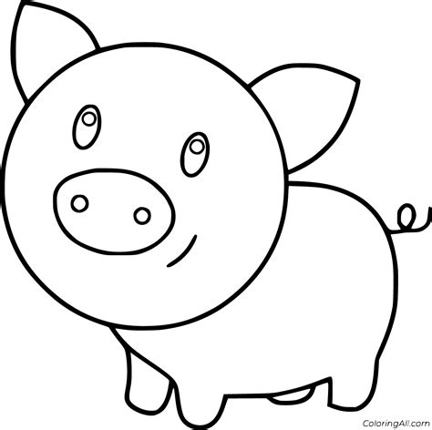 baby pig coloring pages coloringall