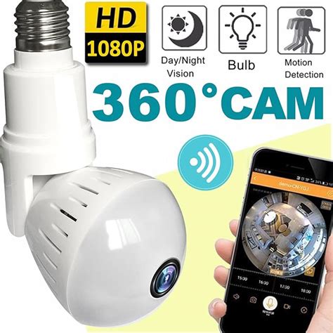 light bulb camera   outdoor indoor hidden wifi