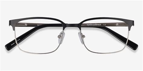 manchester black silver metal eyeglasses eyebuydirect