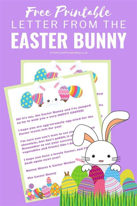 printable letter   easter bunny  perfect  placing