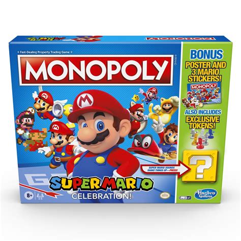 walmart monopoly super mario celebration edition board game