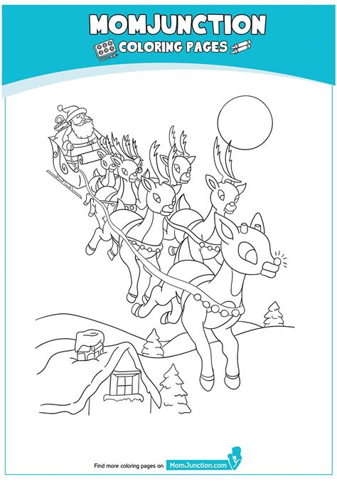 reindeer  christmas  printable christmas coloring pages