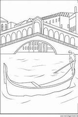 Rialto Venedig Malvorlagen Fahnen Ausmalen sketch template